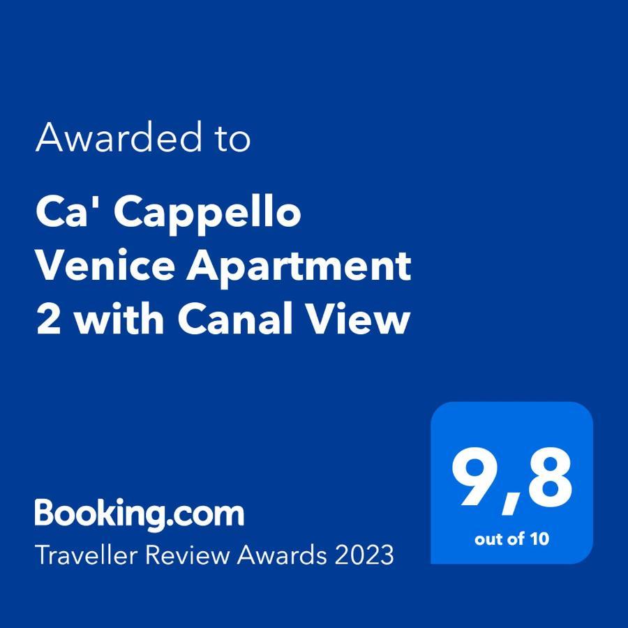 Ca' Cappello Venice Apartment 2 With Canal View ภายนอก รูปภาพ